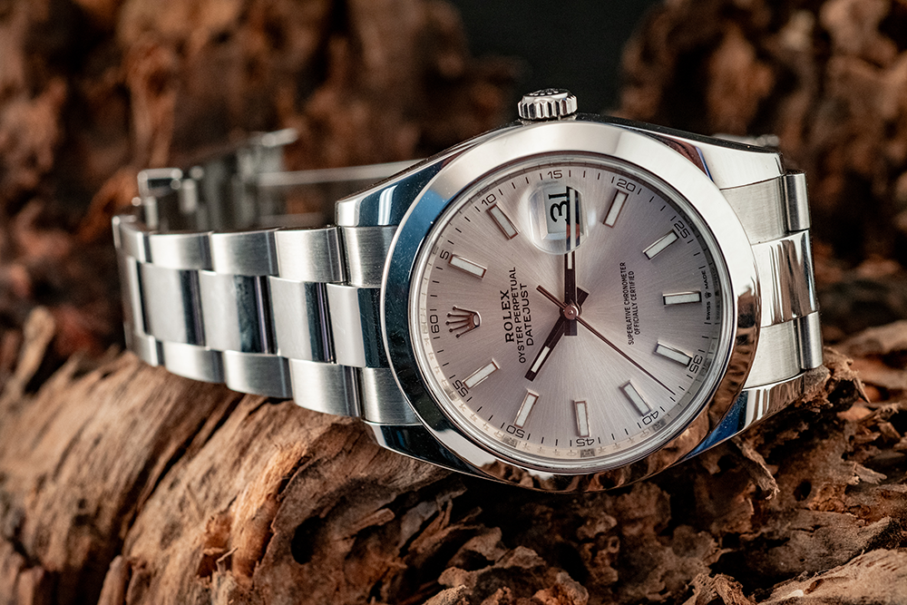 Rolex Datejust 41MM Oystersteel Ref 126300 Box And Papers 2019 Silver Oyster Bracelet Silver Bezel