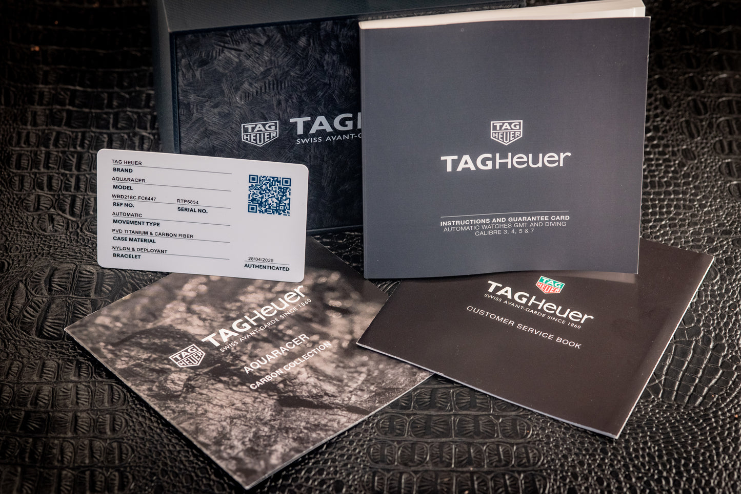 TAG Heuer Aquaracer Carbon Titanium Ref WBD218C.FC6447 Box And Papers