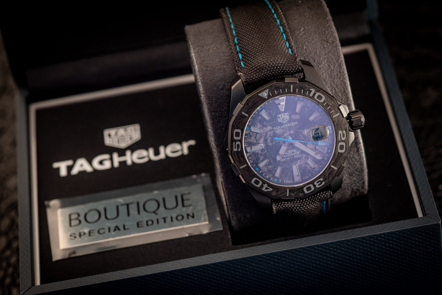 TAG Heuer Aquaracer Carbon Titanium Ref WBD218C.FC6447 Box And Papers