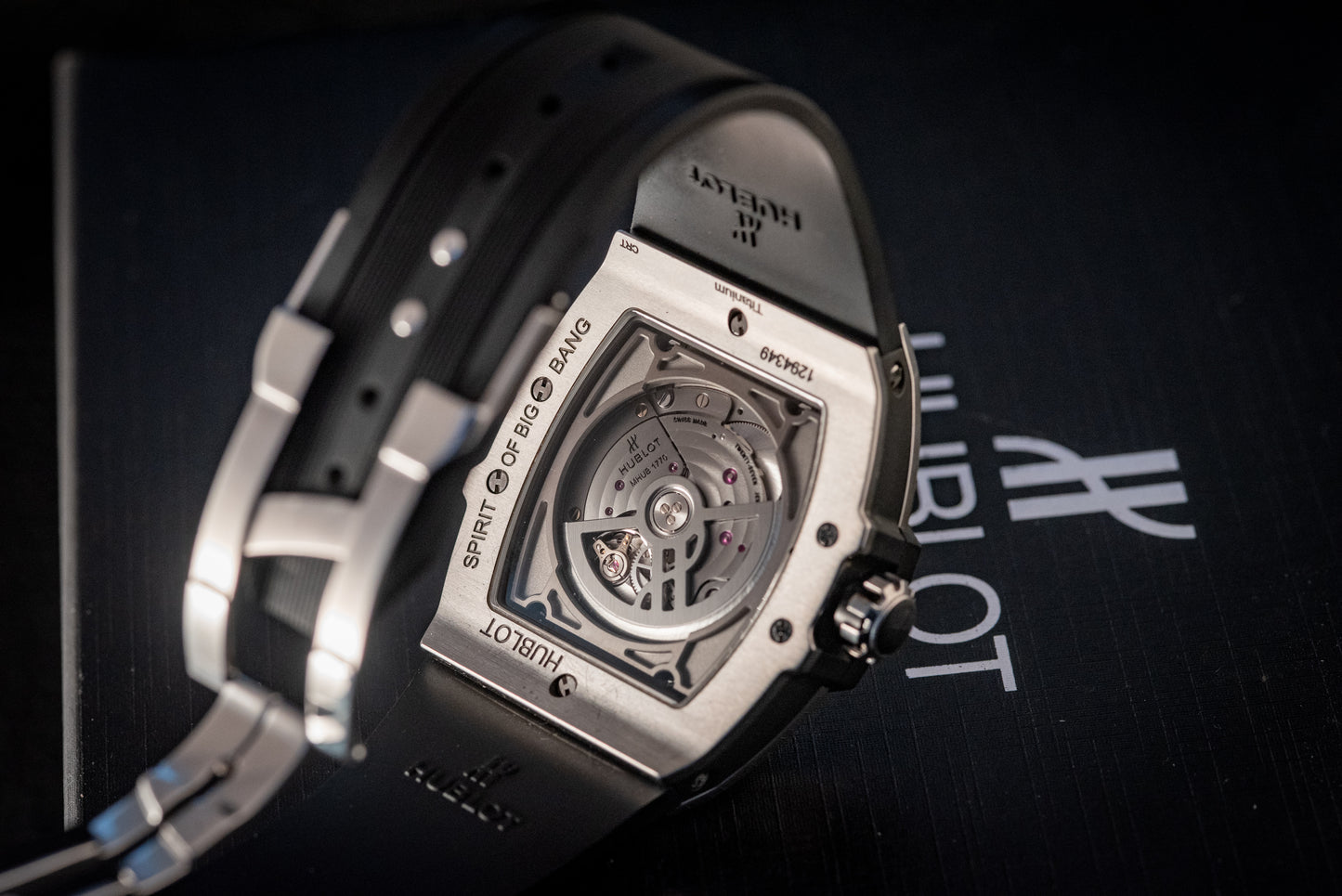 Hublot Spirit Of Big Bang Moonphase Titanium Skeleton Ref 647.NX.1137.RX Box And Papers 2021