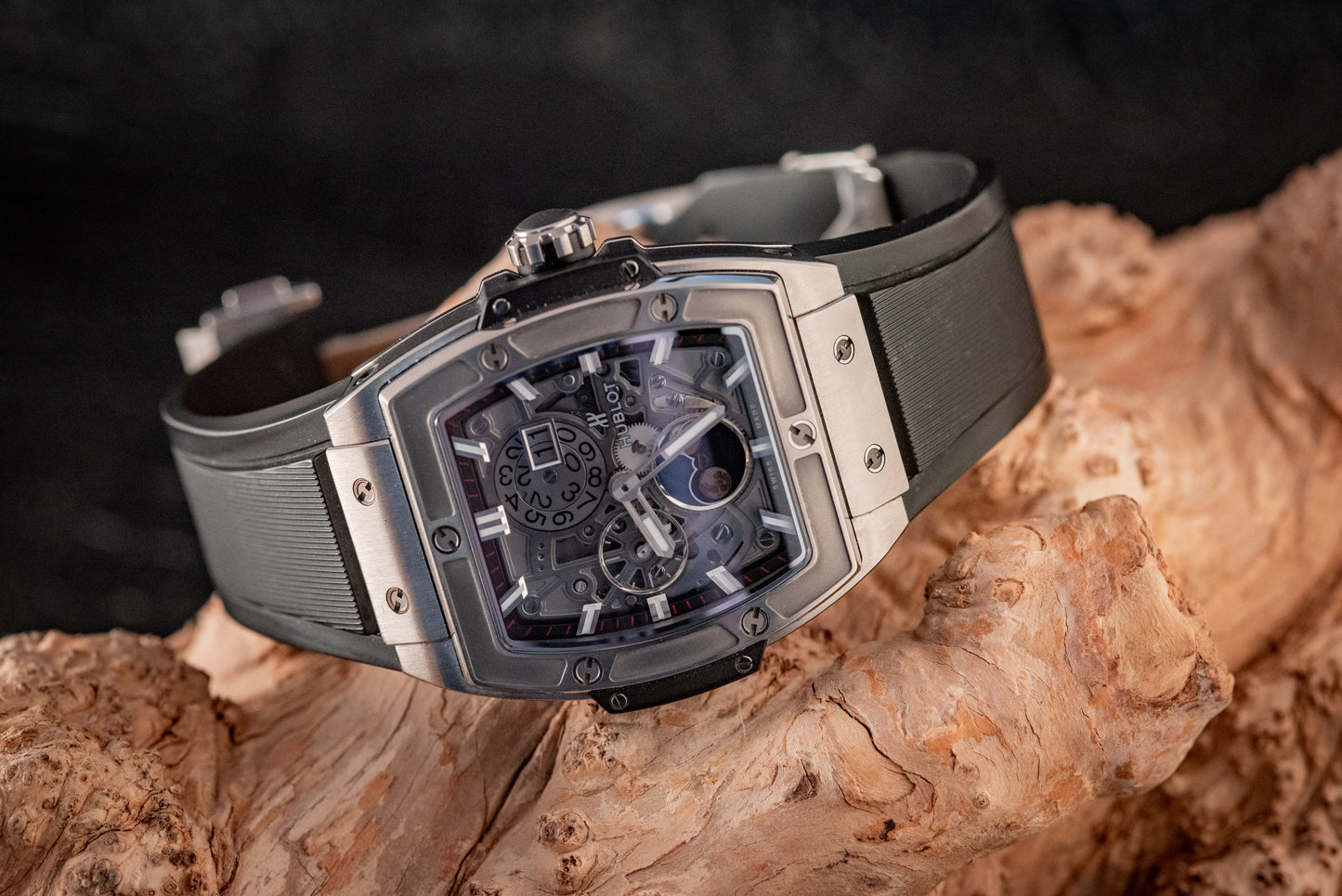 Hublot Spirit Of Big Bang Moonphase Titanium Skeleton Ref 647.NX.1137.RX Box And Papers 2021