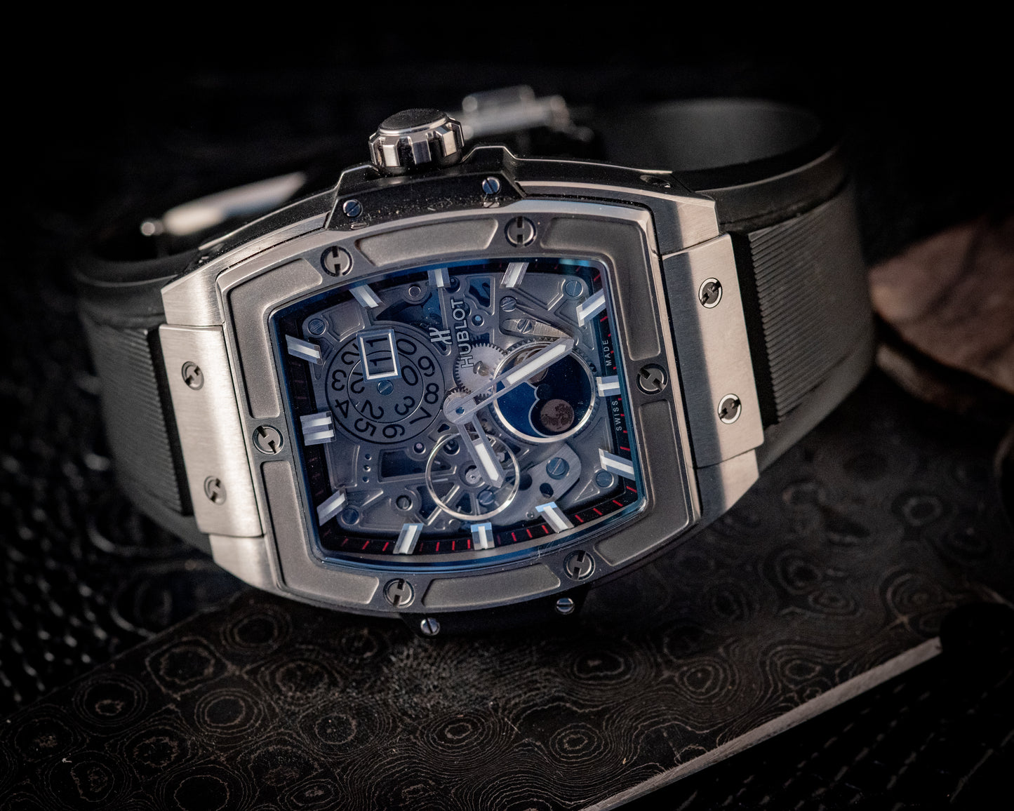 Hublot Spirit Of Big Bang Moonphase Titanium Skeleton Ref 647.NX.1137.RX Box And Papers 2021