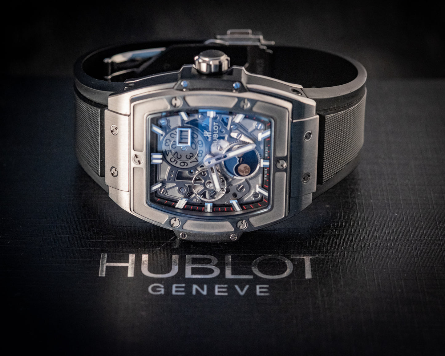 Hublot Spirit Of Big Bang Moonphase Titanium Skeleton Ref 647.NX.1137.RX Box And Papers 2021