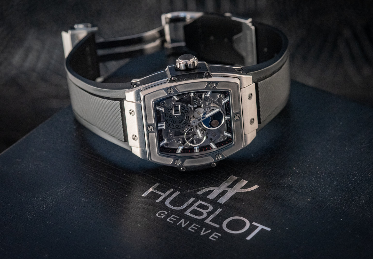 Hublot Spirit Of Big Bang Moonphase Titanium Skeleton Ref 647.NX.1137.RX Box And Papers 2021