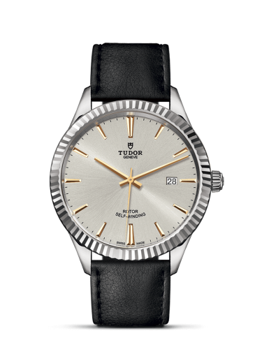 Tudor Style 41 Stainless Steel / Fluted / Silver / Strap : Ref Number 12710-0023