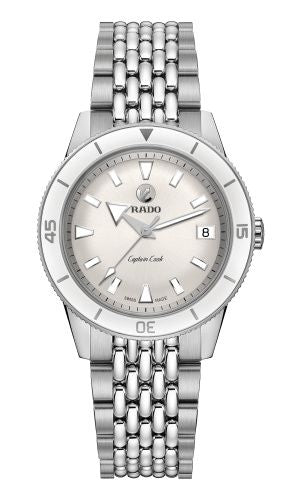 Rado HyperChrome Captain Cook 37 White / Bracelet : Ref Number R32500013