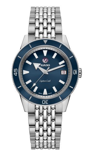 Rado HyperChrome Captain Cook 37 Blue / Bracelet : Ref Number R32500203