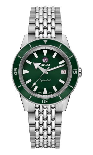 Rado HyperChrome Captain Cook 37 Green / Bracelet : Ref Number R32500323