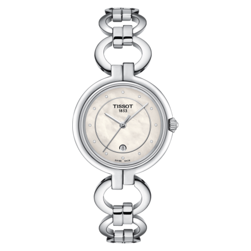 Tissot Flamingo Stainless Steel / MOP / Bracelet : Ref Number T094.210.11.116.00