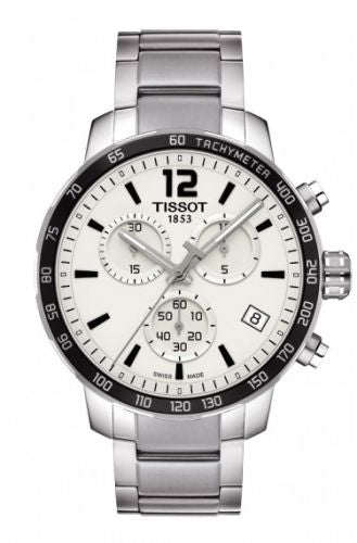 Tissot Quickster Chronograph Stainless Steel / Silver / Bracelet : Ref Number T095.417.11.037.00