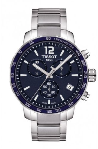 Tissot Quickster Chronograph Stainless Steel / Blue / Bracelet : Ref Number T095.417.11.047.00
