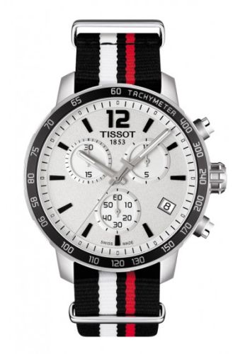 Tissot Quickster Chronograph Stainless Steel / Silver / NATO : Ref Number T095.417.17.037.01