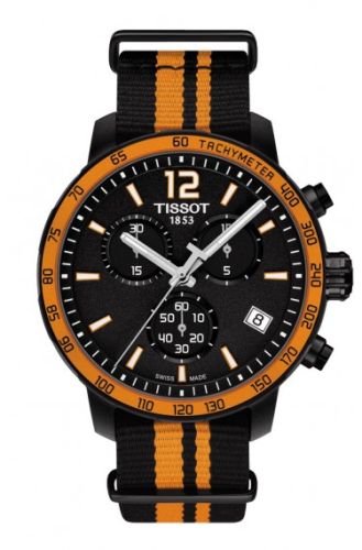 Tissot Quickster Chronograph PVD / Orange / NATO : Ref Number T095.417.37.057.00