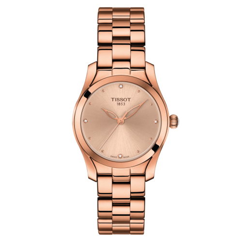 Tissot T-Wave Rose Gold / Beige / Bracelet : Ref Number T112.210.33.456.00