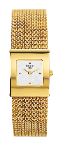 Tissot Bellflower Square Yellow Gold / Silver / Bracelet : Ref Number T73.3.321.31