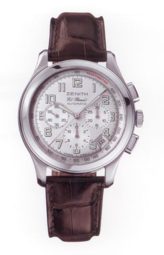 Zenith Class Sport El Primero Stainless Steel / Silver / Strap : Ref Number 03.0510.400/04.C491