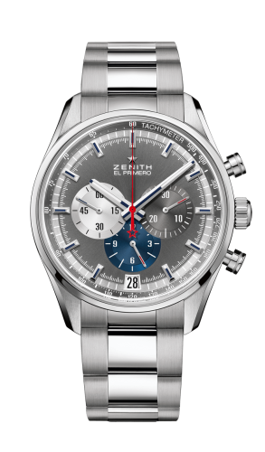 Zenith El Primero Chronomaster 42 Stainless Steel / Anthracite / Bracelet : Ref Number 03.2040.400/26.M2040