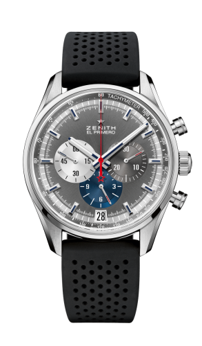 Zenith El Primero Chronomaster 42 Stainless Steel / Anthracite / Rubber : Ref Number 03.2040.400/26.R576