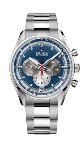 Zenith El Primero Chronomaster 42 Stainless Steel / Blue / Bracelet : Ref Number 03.2040.400/53.M2040