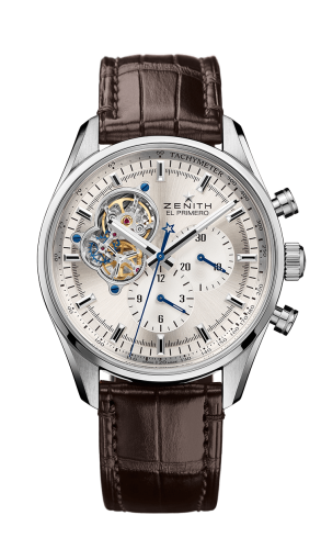Zenith El Primero Chronomaster Open Stainless Steel / Silver / Alligator : Ref Number 03.2040.4061/01.C494