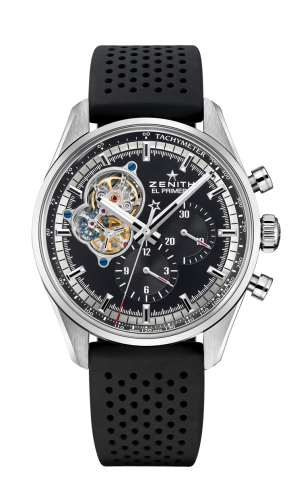 Zenith El Primero Chronomaster Open Stainless Steel / Black / Rubber : Ref Number 03.2040.4061/21.R576