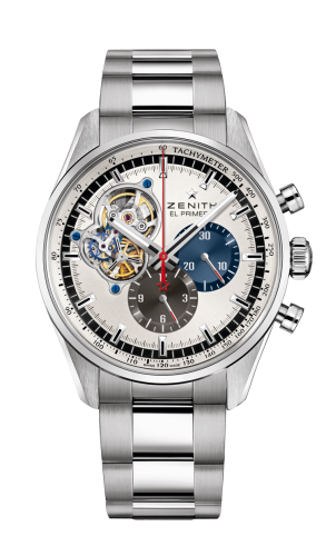Zenith El Primero Chronomaster Open Stainless Steel / Silver 1969 / Bracelet : Ref Number 03.2040.4061/69.M2040
