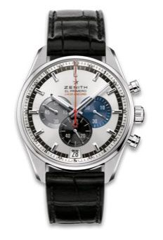 Zenith El Primero Striking 10th Stainless Steel / Silver / Alligator : Ref Number 03.2041.4052/69.C496