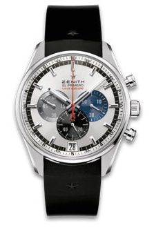 Zenith El Primero Striking 10th Stainless Steel / Silver / Rubber : Ref Number 03.2041.4052/69.R580