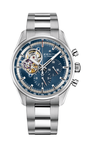 Zenith El Primero Chronomaster Open Stainless Steel / Blue / Bracelet : Ref Number 03.20416.4061/51.M2040