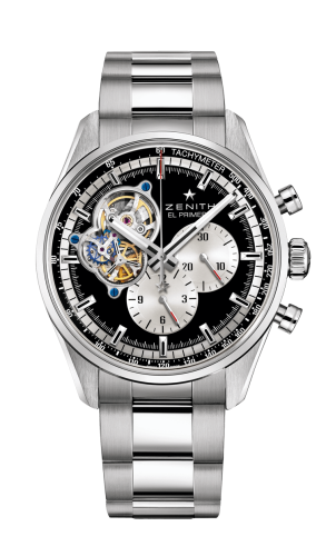 Zenith El Primero Chronomaster Open Stainless Steel / Black / Bracelet : Ref Number 03.2042.4061/21.M2040