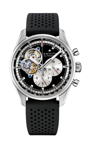 Zenith El Primero Chronomaster Open Stainless Steel / Black / Rubber : Ref Number 03.2042.4061/21.R576