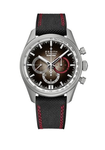 Zenith Chronomaster El Primero Radar Stainless Steel / Brown / Rubber : Ref Number 03.2082.400/02.R830