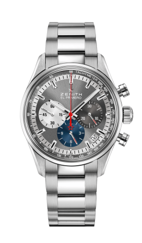 Zenith El Primero Chronomaster 38 Stainless Steel / Slate / Bracelet : Ref Number 03.2150.400/26.M2150