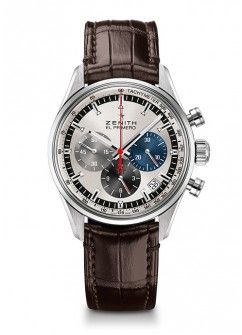 Zenith El Primero Chronomaster 38 Stainless Steel / Silver / Alligator : Ref Number 03.2150.400/69.C713