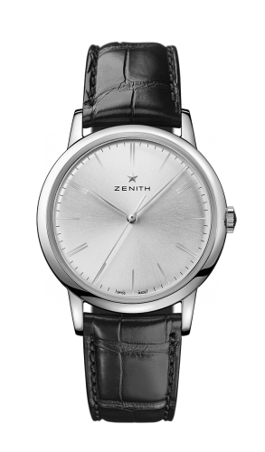 Zenith Elite Classic Stainless Steel / Silver / Alligator : Ref Number 03.2290.679/01.C493