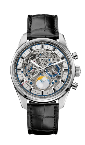 Zenith El Primero Chronomaster Grande Date Full Open Stainless Steel / Alligator : Ref Number 03.2530.4047/78.C813