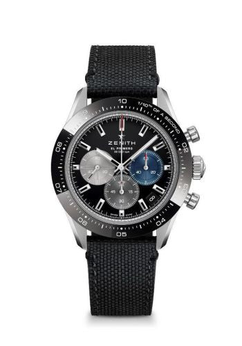 Zenith Chronomaster Sport Stainless Steel / Black / Canvas : Ref Number 03.3100.3600/21.C822