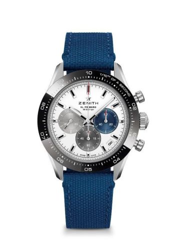 Zenith Chronomaster Sport Stainless Steel / Silver / Canvas : Ref Number 03.3100.3600/69.C823