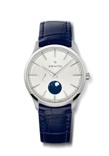 Zenith Elite Moon Phase 40 Stainless Steel / Silver : Ref Number 03.3100.692/01.C922
