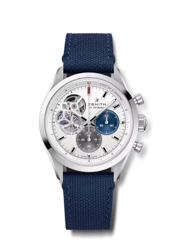 Zenith Chronomaster Open Stainless Steel / Silver / Rubber : Ref Number 03.3300.3604/69.C823