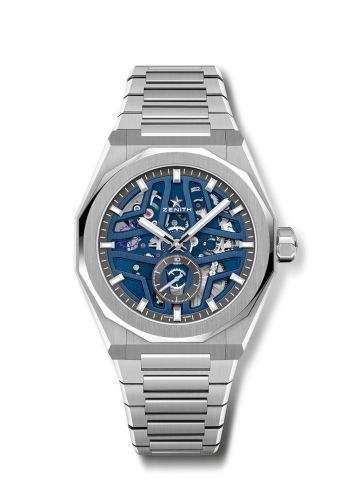 Zenith Defy Skyline Skeleton Stainless Steel / Blue : Ref Number 03.9300.3620/79.I001
