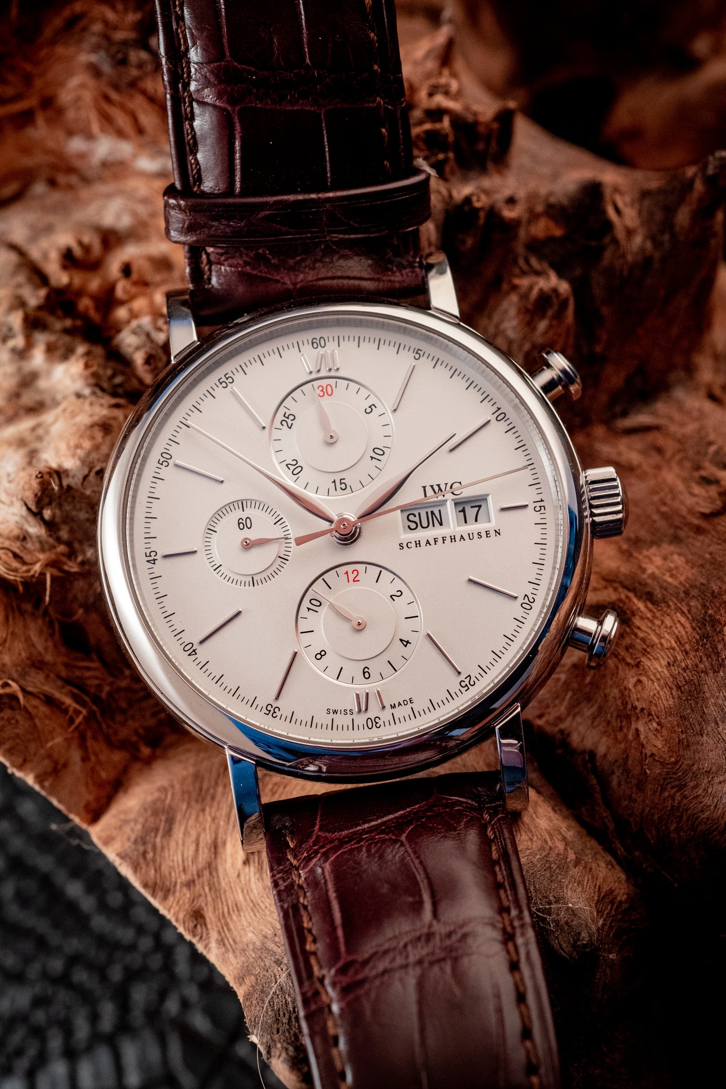 IWC Portofino Chronograph 2020 White Dial Box And Papers Ref IW391027