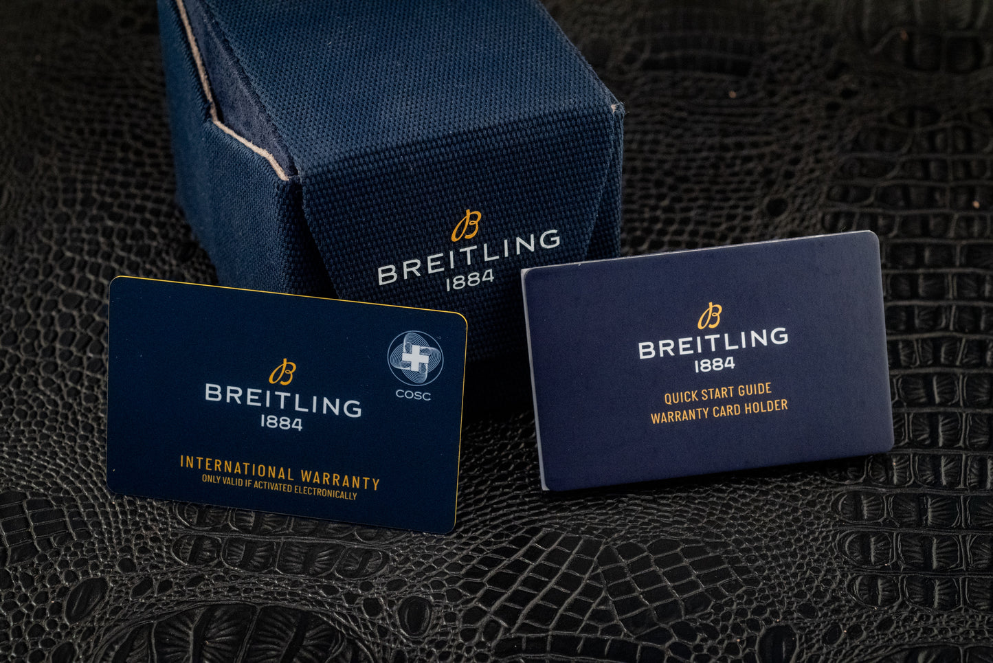 Breitling 2023 Chronomat B01 Super Chrono Ice Blue Platinum Bezel PB0134101C1S1 Box And Papers