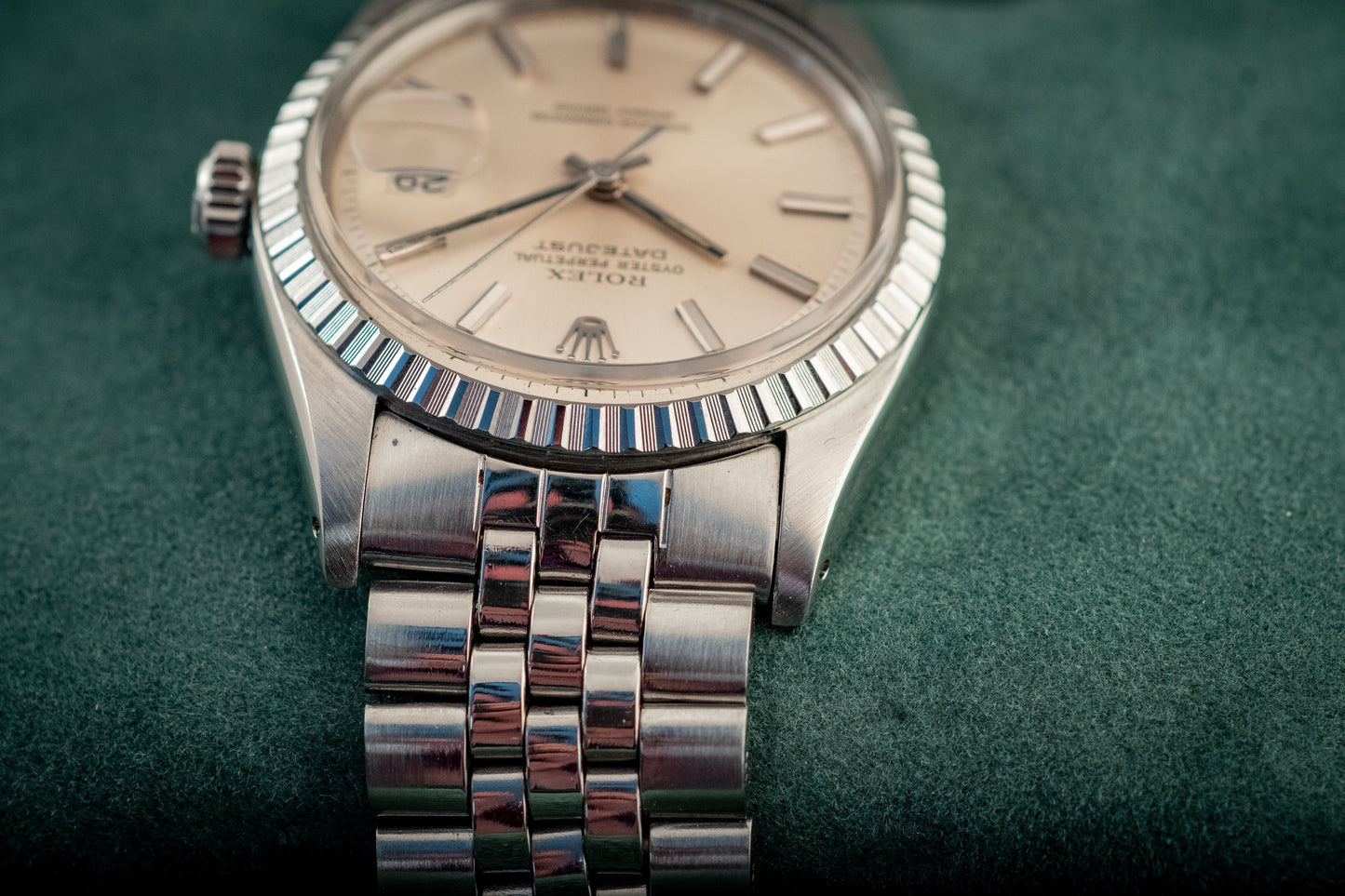 Rolex Datejust 36MM Stainless Steel Fluted Jubilee Silver Dial Ref 1603