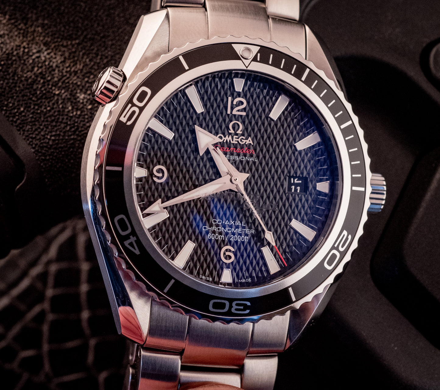 Omega Seamaster Planet Ocean Quantum of Solace Limited Edition 007 James Bond Box And Papers Ref 222.30.46.20.01.001