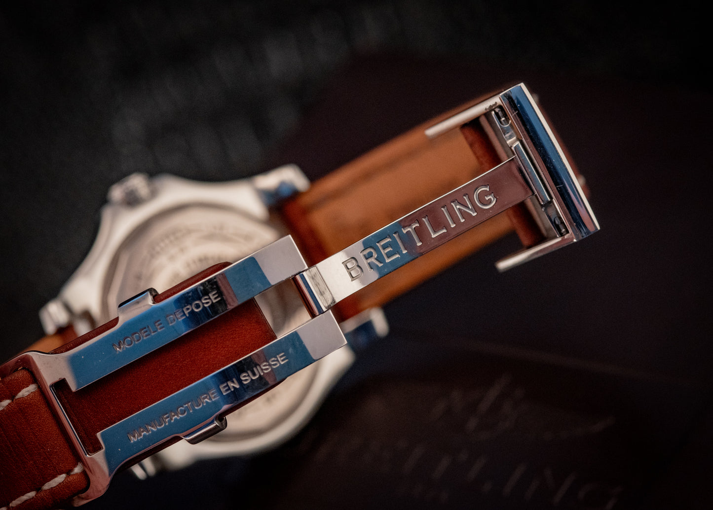 Breitling Avenger II GMT 43 Leather Strap Ref A3239011/BC34 Box And Papers