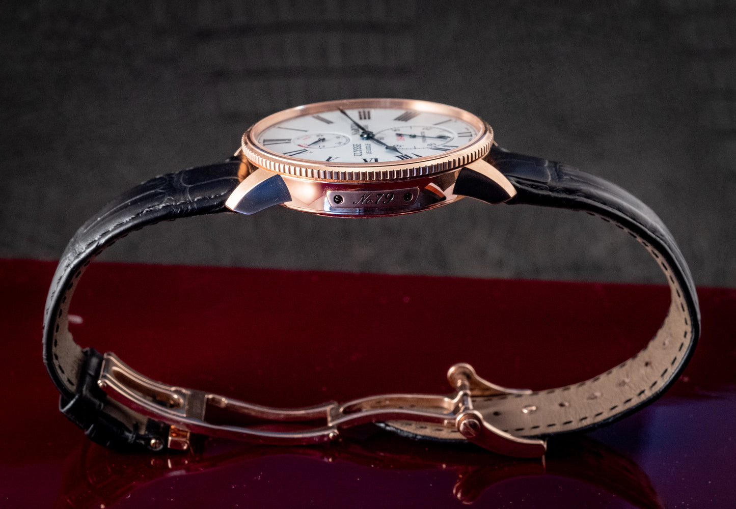 Ulysse Nardin Marine Torpilleur Rose Gold 42mm Rose Gold Box And Papers Ref 1182-310/40