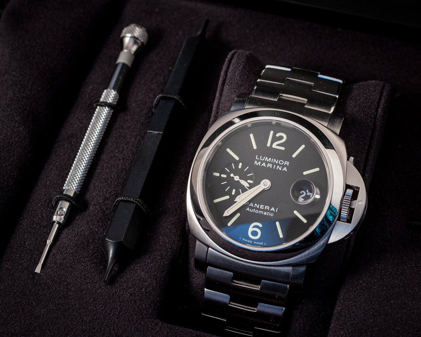 Panerai Luminor Marina On Bracelet Box And Papers Ref PAM00299