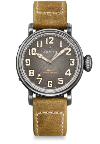 Zenith Pilot Type 20 Extra Special 40 Aged Stainless Steel / Grey : Ref Number 11.1940.679/91.C807