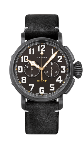Zenith Pilot Type 20 Ton-Up Chronograph Aged Steel / Black : Ref Number 11.2432.4069/21.C900